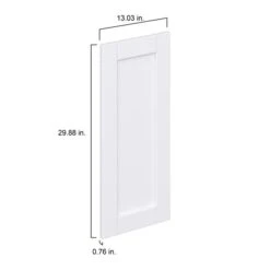 Hugo&Borg Rosemont 13.03 X 29.88 X 0.75 Cabinet Front Door White