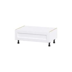 Hugo&Borg Rosemont 36 X 14.5 X 24.88 Glacier White Drawer Base Semi-Custom Cabinet