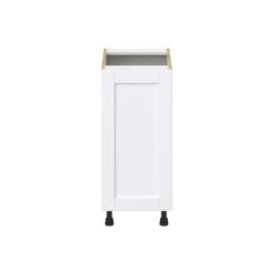 Hugo&Borg Rosemont 15 X 34.5 X 24.88 Glacier White Door Base Semi-Custom Cabinet