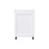 Hugo&Borg Rosemont 24 X 34.5 X 14.88 Glacier White Door And Drawer Base Semi-Custom Cabinet