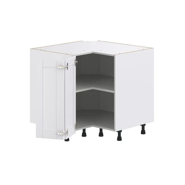 Hugo&Borg Rosemont 36 X 34.5 X 36 Glacier White Blind Corner Base Semi-Custom Cabinet 3 Hugo&Borg Rosemont 36 X 34.5 X 36 Glacier White Blind Corner Base Semi-Custom Cabinet - Image 3