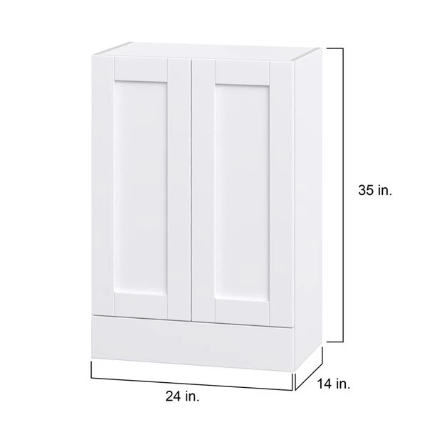 Hugo&Borg Rosemont 24 X 35 X 14.88 Glacier White Door And Drawer Wall Semi-Custom Cabinet 2 Hugo&Borg Rosemont 24 X 35 X 14.88 Glacier White Door And Drawer Wall Semi-Custom Cabinet - Image 2