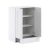Hugo&Borg Rosemont 24 X 35 X 14.88 Glacier White Door And Drawer Wall Semi-Custom Cabinet