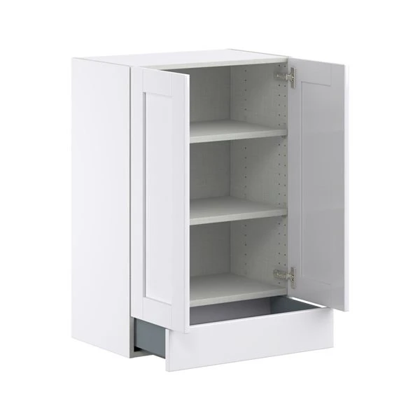 Hugo&Borg Rosemont 24 X 35 X 14.88 Glacier White Door And Drawer Wall Semi-Custom Cabinet 1 Hugo&Borg Rosemont 24 X 35 X 14.88 Glacier White Door And Drawer Wall Semi-Custom Cabinet