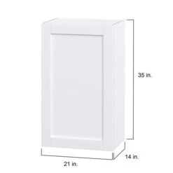 Hugo&Borg Rosemont 21 X 35 X 14.88 Glacier White Door Wall Semi-Custom Cabinet