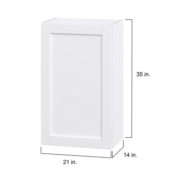Hugo&Borg Rosemont 21 X 35 X 14.88 Glacier White Door Wall Semi-Custom Cabinet 1 Hugo&Borg Rosemont 21 X 35 X 14.88 Glacier White Door Wall Semi-Custom Cabinet