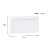 Hugo&Borg Rosemont 27 X 15 X 0.75 Cabinet Drawer Front White
