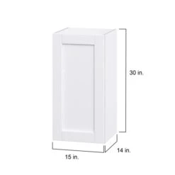 Hugo&Borg Rosemont 15 X 30 X 14.88 Glacier White Door Wall Semi-Custom Cabinet -Alliedbas Shop 332014937 AlternateImage1 l