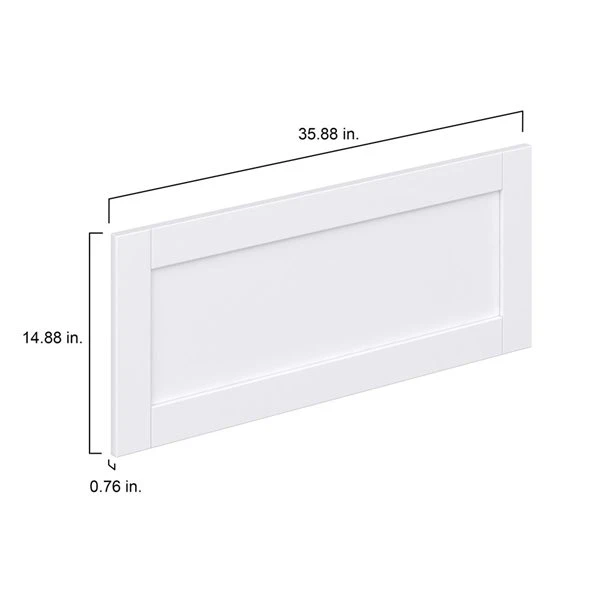 Hugo&borg Rosemont- 35.88 X 14.88 X 0.75 Cabinet Drawer Front White 2 Hugo&borg Rosemont- 35.88 X 14.88 X 0.75 Cabinet Drawer Front White - Image 2