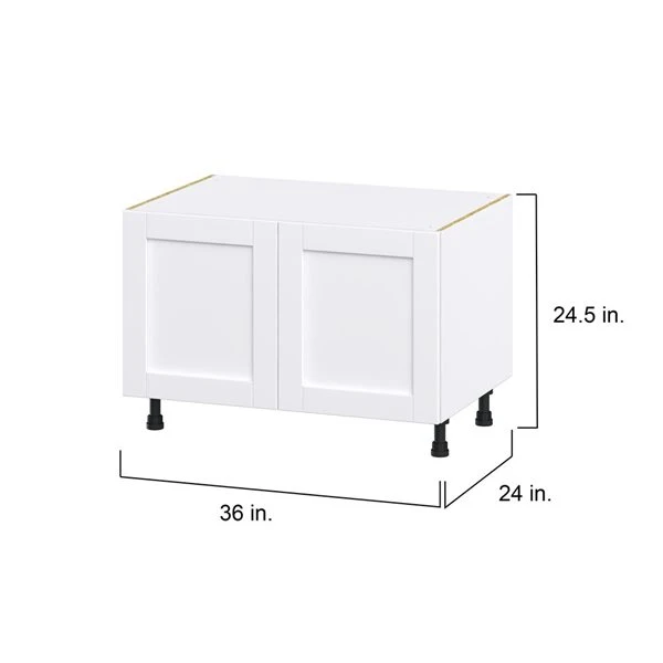 Hugo&Borg Rosemont 36 X 24.5 X 24.88 Glacier White Sink Base Semi-Custom Cabinet 2 Hugo&Borg Rosemont 36 X 24.5 X 24.88 Glacier White Sink Base Semi-Custom Cabinet - Image 2