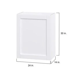 Hugo&Borg Rosemont 24 X 30 X 14.88 Glacier White Door Wall Semi-Custom Cabinet