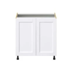 Hugo&Borg Rosemont 33 X 34.5 X 24.88 Glacier White Door Base Semi-Custom Cabinet