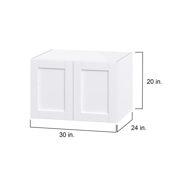 Hugo&Borg Rosemont 30 X 20 X 24.88 Glacier White Door Wall Semi-Custom Cabinet 4 Hugo&Borg Rosemont 30 X 20 X 24.88 Glacier White Door Wall Semi-Custom Cabinet - Image 4