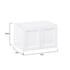 Hugo&Borg Rosemont 33 X 20 X 24.88 Glacier White Door Wall Semi-Custom Cabinet -Alliedbas Shop 332014970 AlternateImage1 l