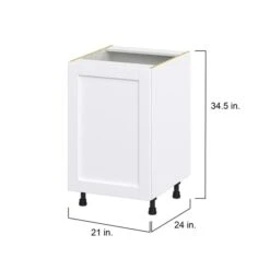 Hugo&Borg Rosemont 21 X 34.5 X 24.88 Glacier White Door Base Semi-Custom Cabinet -Alliedbas Shop 332014973 AlternateImage1 l
