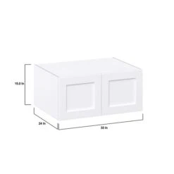 Hugo&Borg Rosemont 33 X 15 X 24.88 Glacier White Door Wall Semi-Custom Cabinet -Alliedbas Shop 332014981 AlternateImage1 l