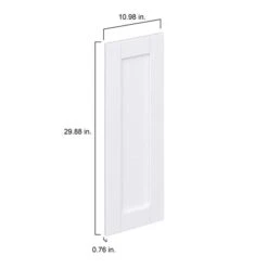 Hugo&Borg Rosemont 10.98 X 29.88 X 0.75 Cabinet Front Door White