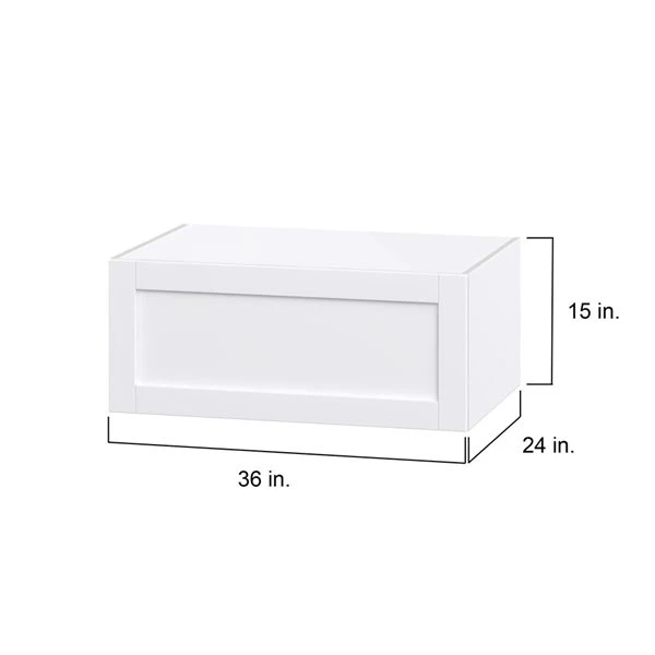 Hugo&Borg Rosemont 36 X 15 X 24.88 Glacier White Door Wall Semi-Custom Cabinet 3 Hugo&Borg Rosemont 36 X 15 X 24.88 Glacier White Door Wall Semi-Custom Cabinet - Image 3