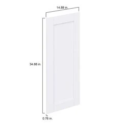 Hugo&Borg Rosemont 14.88 X 34.88 X 0.75 Cabinet Front Door White