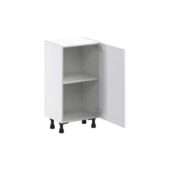 Hugo&Borg Rosemont 18 X 34.5 X 14.88 Glacier White Door Base Semi-Custom Cabinet -Alliedbas Shop 332014996 AlternateImage2 l