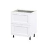 Hugo&Borg Rosemont 27 X 34.5 X 24.88 Glacier White Drawer Base Semi-Custom Cabinet