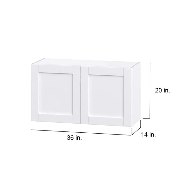 Hugo&Borg Rosemont 36 X 20 X 14.88 Glacier White Door Wall Semi-Custom Cabinet 2 Hugo&Borg Rosemont 36 X 20 X 14.88 Glacier White Door Wall Semi-Custom Cabinet - Image 2