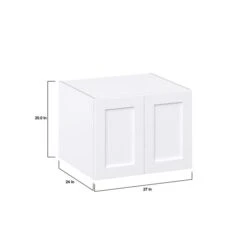 Hugo&Borg Rosemont 27 X 20 X 24.88 Glacier White Door Wall Semi-Custom Cabinet