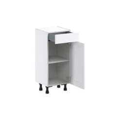 Hugo&Borg Rosemont 15 X 34.5 X 14.88 Glacier White Door And Drawer Base Semi-Custom Cabinet