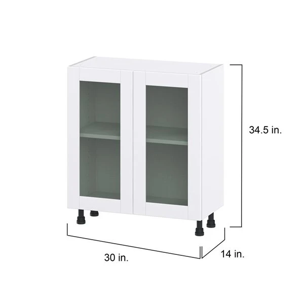 Hugo&Borg Rosemont - 30 X 34.5 X 14.88 Glacier White Door Base Semi-Custom Cabinet 1 Hugo&Borg Rosemont - 30 X 34.5 X 14.88 Glacier White Door Base Semi-Custom Cabinet