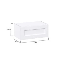 Hugo&Borg Rosemont 24 X 10 X 14.88 Glacier White Door Wall Semi-Custom Cabinet -Alliedbas Shop 332015033 AlternateImage1 l