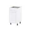 Hugo&Borg Rosemont 18 X 34.5 X 24.88 Glacier White Door And Drawer Base Semi-Custom Cabinet
