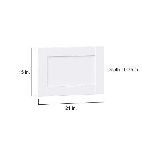 Hugo&Borg Rosemont 21 X 15 X 0.75 Cabinet Drawer Front White 2 Hugo&Borg Rosemont 21 X 15 X 0.75 Cabinet Drawer Front White - Image 2
