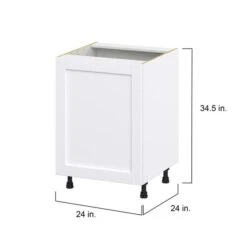 Hugo&Borg Rosemont 24 X 34.5 X 24.88 Glacier White Door Base Semi-Custom Cabinet -Alliedbas Shop 332015048 AlternateImage1 l