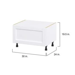 Hugo&Borg Rosemont 30 X 19.5 X 24.88 Glacier White Drawer Base Semi-Custom Cabinet 6 Hugo&Borg Rosemont 30 X 19.5 X 24.88 Glacier White Drawer Base Semi-Custom Cabinet -Alliedbas Shop 332015060 AlternateImage1 l