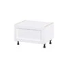 Hugo&Borg Rosemont 30 X 19.5 X 24.88 Glacier White Drawer Base Semi-Custom Cabinet