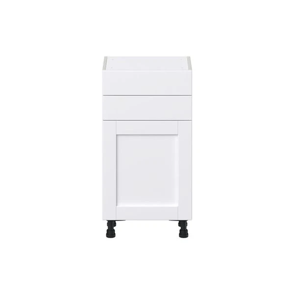 Hugo&Borg Rosemont 18 X 34.5 X 14.88 Glacier White Door And Drawer Base Semi-Custom Cabinet 3 Hugo&Borg Rosemont 18 X 34.5 X 14.88 Glacier White Door And Drawer Base Semi-Custom Cabinet - Image 3