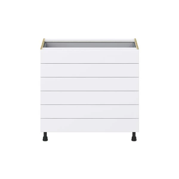 Hugo&Borg Rosemont 36 X 34.5 X 24.88 Glacier White Drawer Base Semi-Custom Cabinet 2 Hugo&Borg Rosemont 36 X 34.5 X 24.88 Glacier White Drawer Base Semi-Custom Cabinet - Image 2