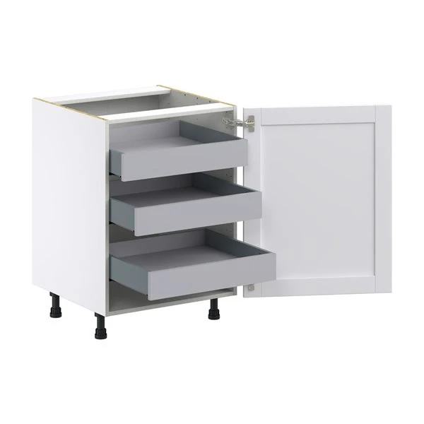 Hugo&Borg Rosemont 24 X 34.5 X 24.88 Glacier White Door And Drawer Base Semi-Custom Cabinet 2 Hugo&Borg Rosemont 24 X 34.5 X 24.88 Glacier White Door And Drawer Base Semi-Custom Cabinet - Image 2