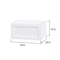 Hugo&Borg Rosemont 30 X 15 X 24.88 Glacier White Door Wall Semi-Custom Cabinet 7 Hugo&Borg Rosemont 30 X 15 X 24.88 Glacier White Door Wall Semi-Custom Cabinet -Alliedbas Shop 332015087 AlternateImage1 l