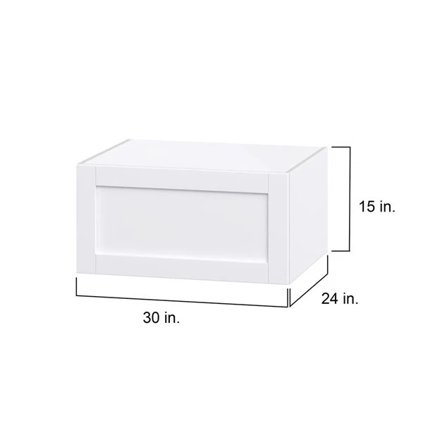 Hugo&Borg Rosemont 30 X 15 X 24.88 Glacier White Door Wall Semi-Custom Cabinet 4 Hugo&Borg Rosemont 30 X 15 X 24.88 Glacier White Door Wall Semi-Custom Cabinet - Image 4