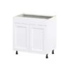 Hugo&Borg Rosemont 33 X 34.5 X 24.88 Glacier White Door And Drawer Base Semi-Custom Cabinet