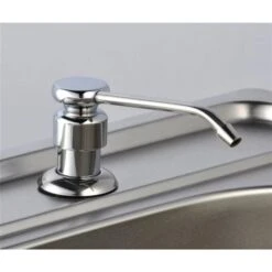 Drop Bath And Kitchen 250-ml Deck Mount Chrome Soap And Lotion Dispenser