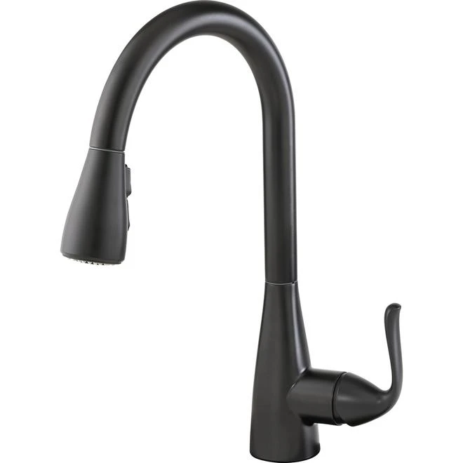 Delta Grenville 1-Handle Kitchen Faucet - Black Matte 1 Delta Grenville 1-Handle Kitchen Faucet - Black Matte