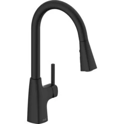 Delta Kitchen Pull-Down Faucet With Single Handle - Matte Black