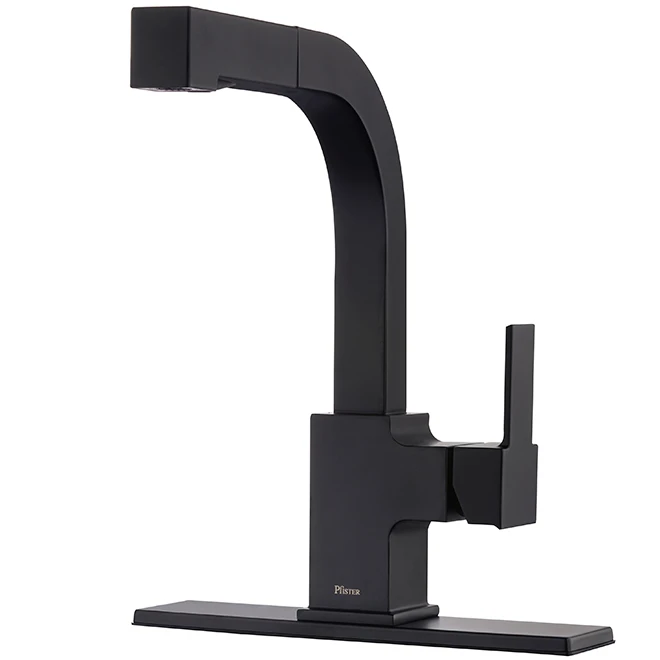 Pfister Pull-Out Kitchen Faucet - Vorena Collection - 1-Handle - Matte Black 3 Pfister Pull-Out Kitchen Faucet - Vorena Collection - 1-Handle - Matte Black - Image 3
