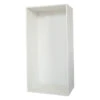 Cubik 24 X 48 X 14.75-in White Melamine Cabinet With Back Panel