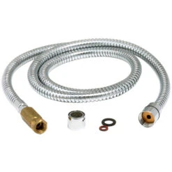 Master Plumber Chrome Hose For Delta Gourmet Kitchen Faucet - 59"