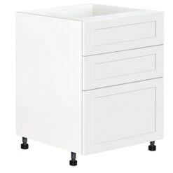 Eklipse Perle Base Kitchen Cabinet With Drawers - 23 15/16-in X 34 3/4-in - White