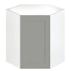 Eklipse Corner Kitchen Cabinet - Wall Mount - Angelite Collection - 24 1/4-in X 30 1/4-in