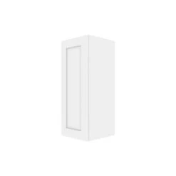 Eklipse Perle Collection 12-in X 30 1/4-in Wall Mount White Thermoplastic Shaker Kitchen Cabinet -Alliedbas Shop 75396496 L